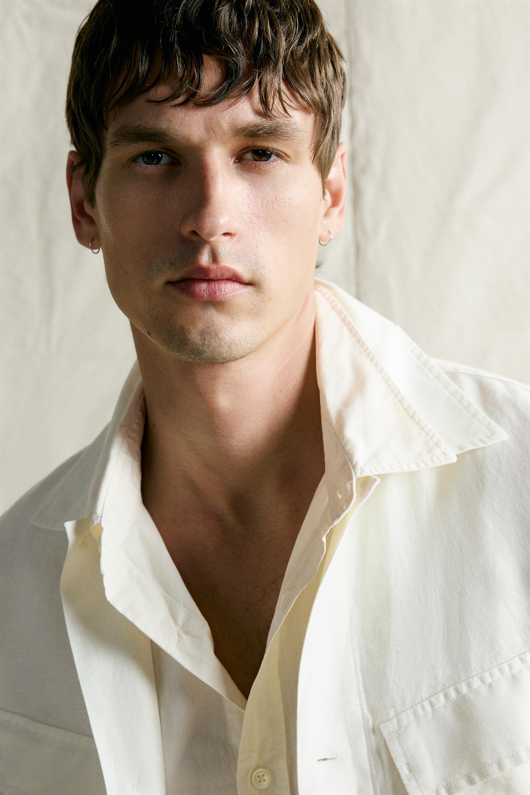 HEMP-COTTON REGULAR FIT OVERSHIRT